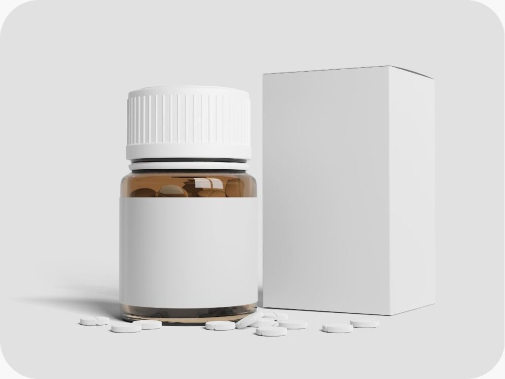 blank supplement packaging