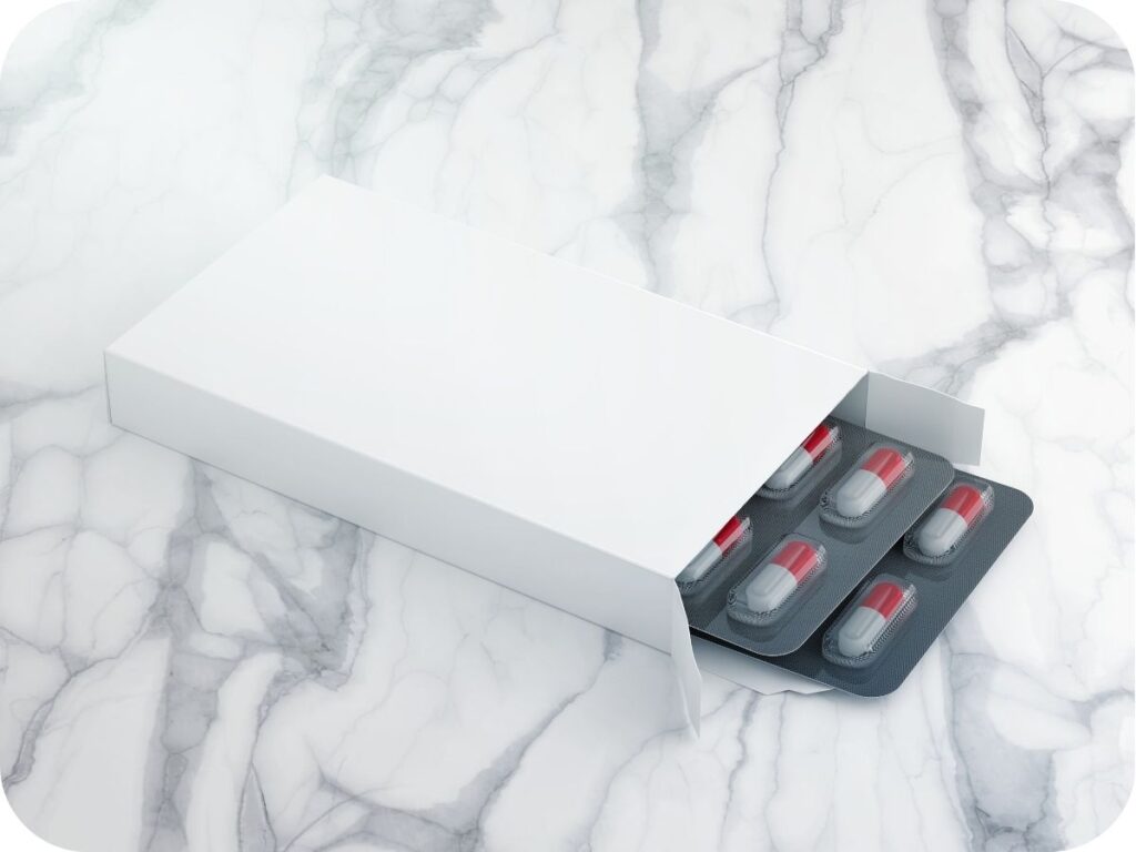 blank pill packaging