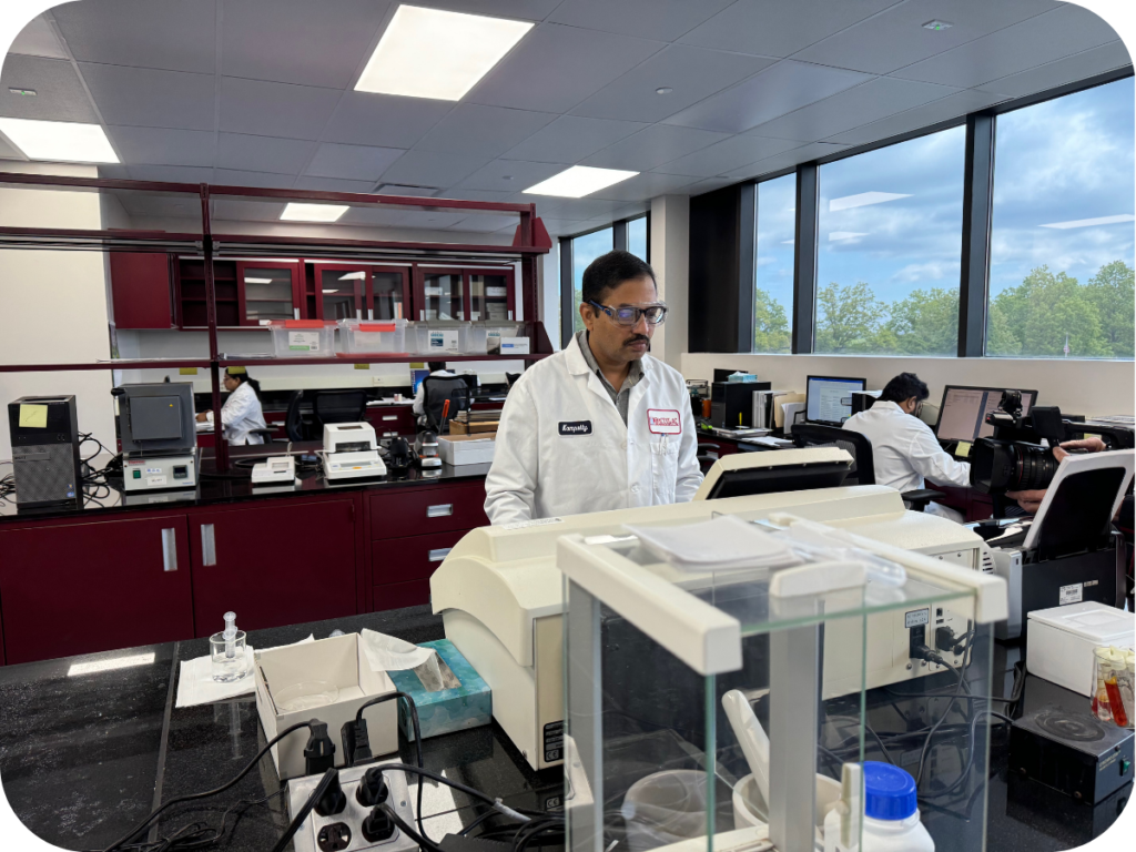 pharmacist using desktop device