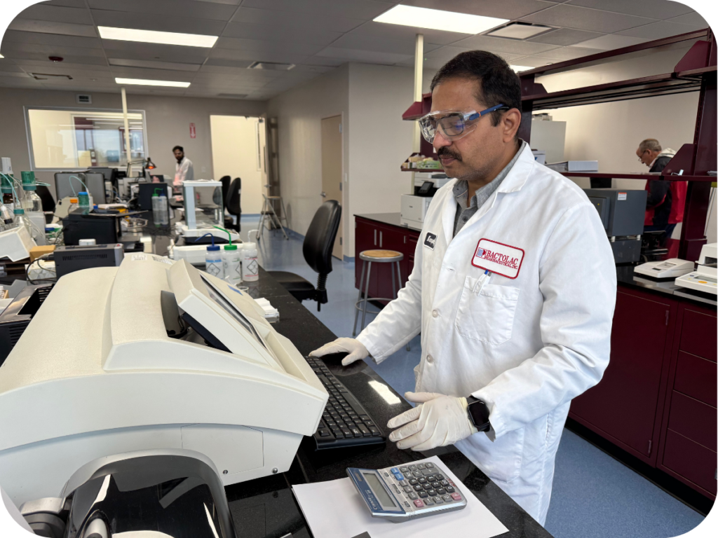 pharmacist using device