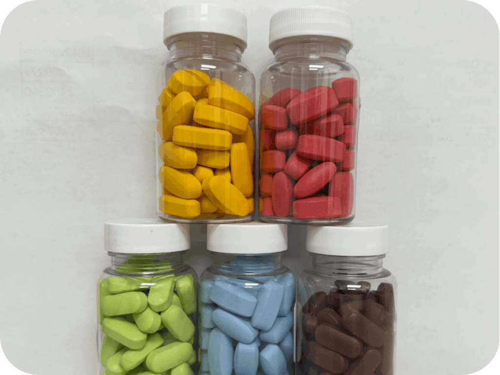 bottles of supplements