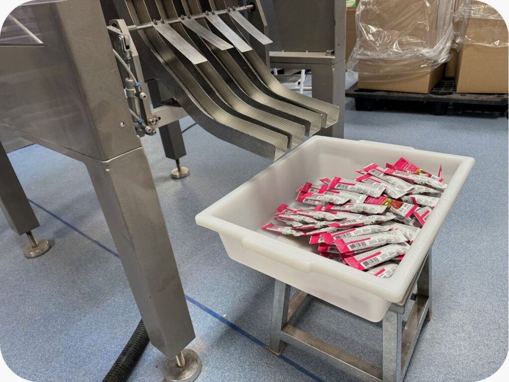 supplements being packaged