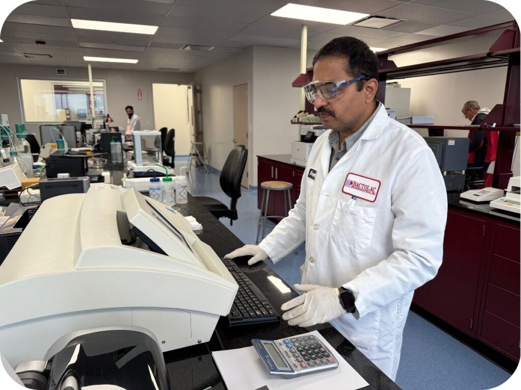 a man printing labels