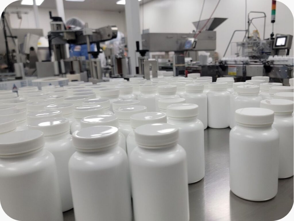 white supplement bottles